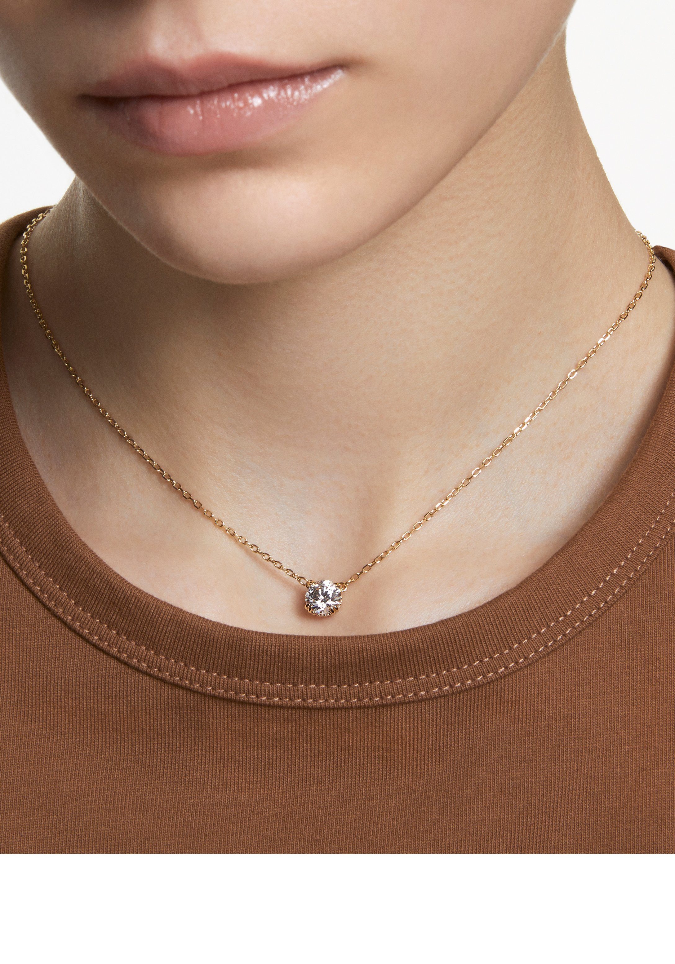 Swarovski Kette mit Anhänger Stilla Round, mit Swarovski® Kristall – Bild 5 von 5