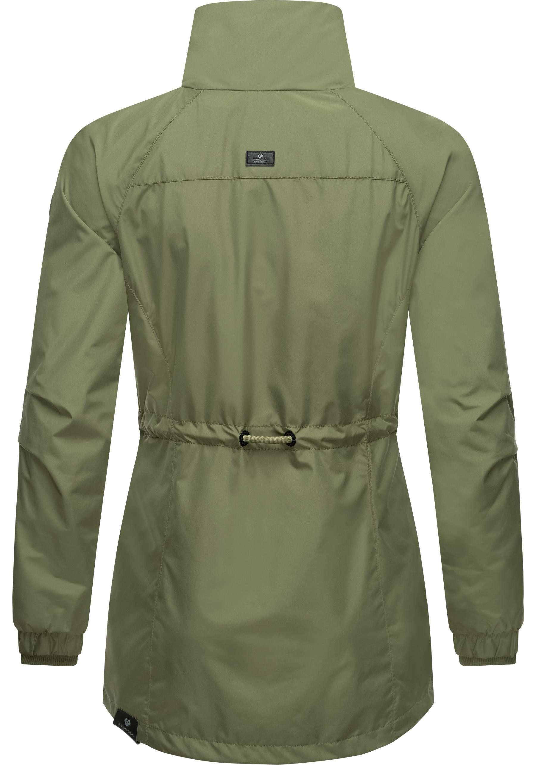 Ragwear Outdoorjacke Tacy wasserdichte Damen Übergangsjacke mit hohem Kragen