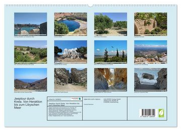 CALVENDO Wandkalender Jeeptour durch Kreta. Von Heraklion bis zum Libyschen Meer. (Premium, hochwertiger DIN A2 Wandkalender 2023, Kunstdruck in Hochglanz)