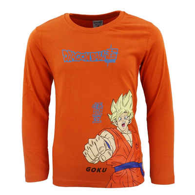 Dragon Ball Langarmshirt Anime Dragonball Super Goku Kinder Jungen langarm Shirt Gr. 104 - 152 Baumwolle