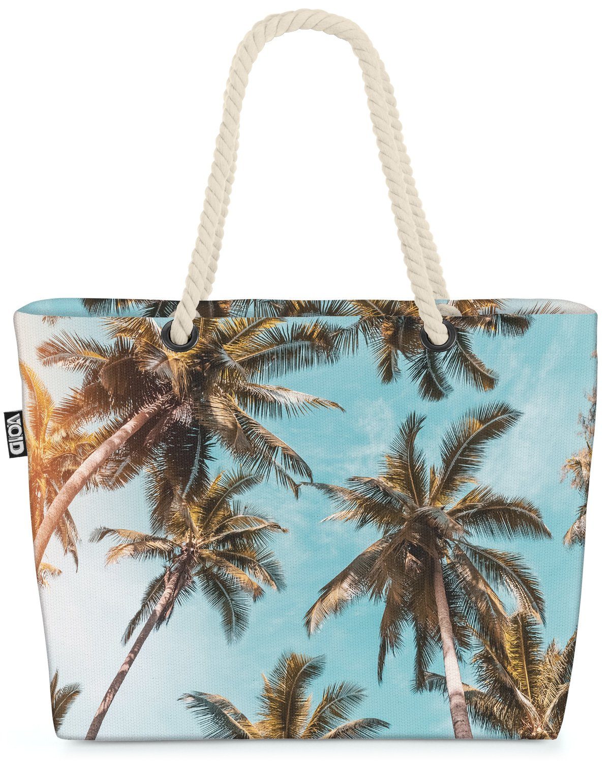 VOID Strandtasche (1-tlg), Sunset Kalifornien Palmen usa amerika strand urlaub kalifornien palme