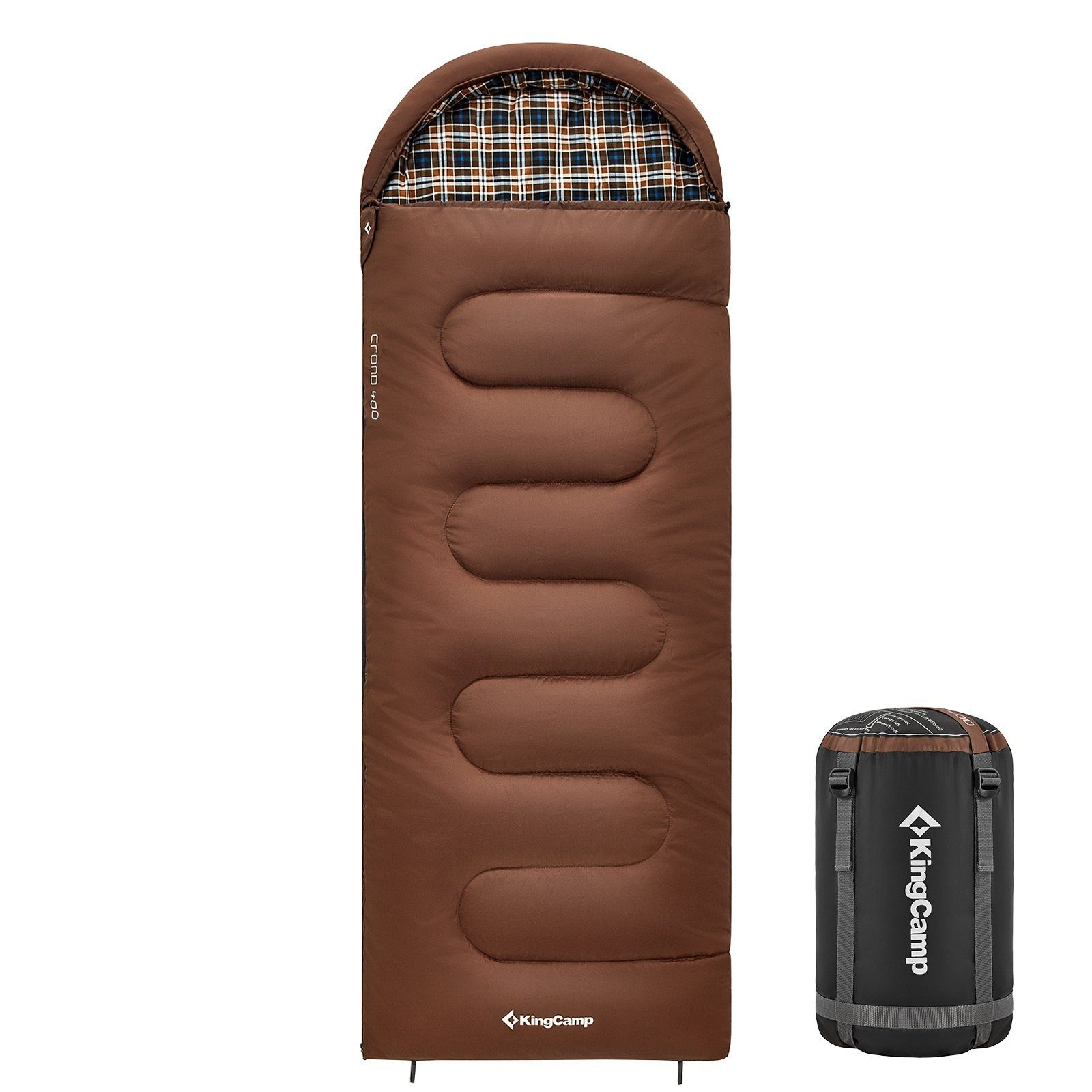 KingCamp Schlafsack Deckenschlafsack Cloud 400 Winter - Schlafsack Bau