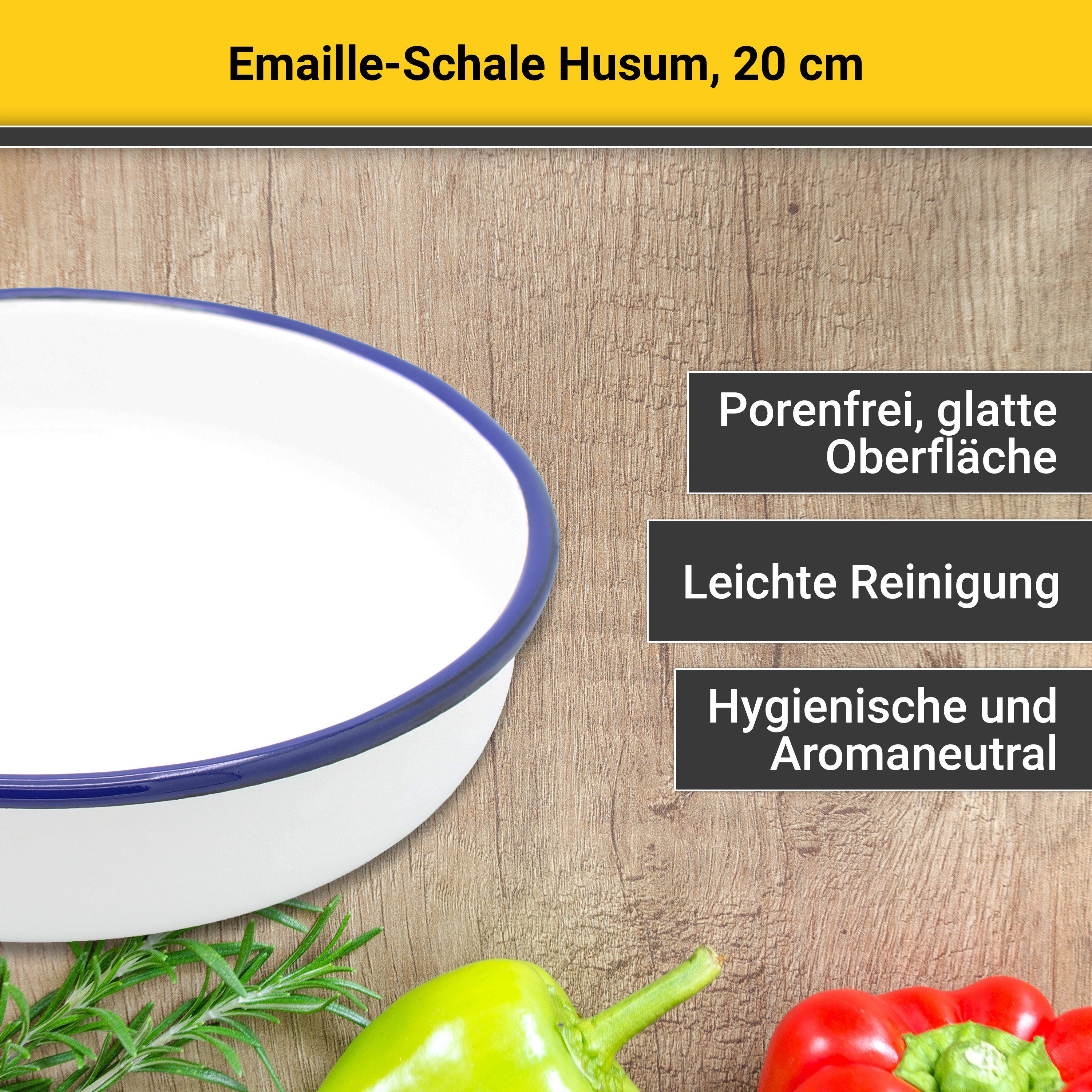 Krüger Schale Husum, Emaille, (1-tlg), Ø 20 cm