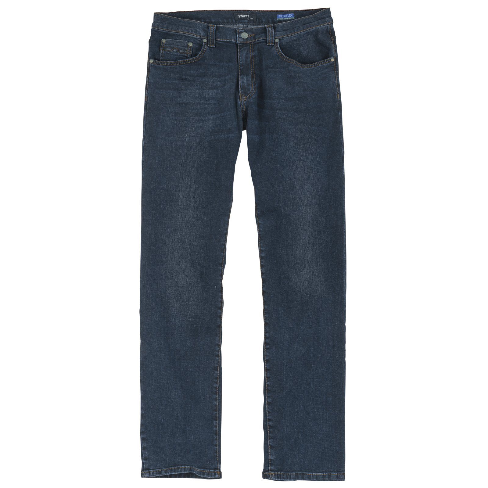 mustache Rando Große Jeans used Pionier Pioneer Größen blue/black Bequeme Stretch-Jeans