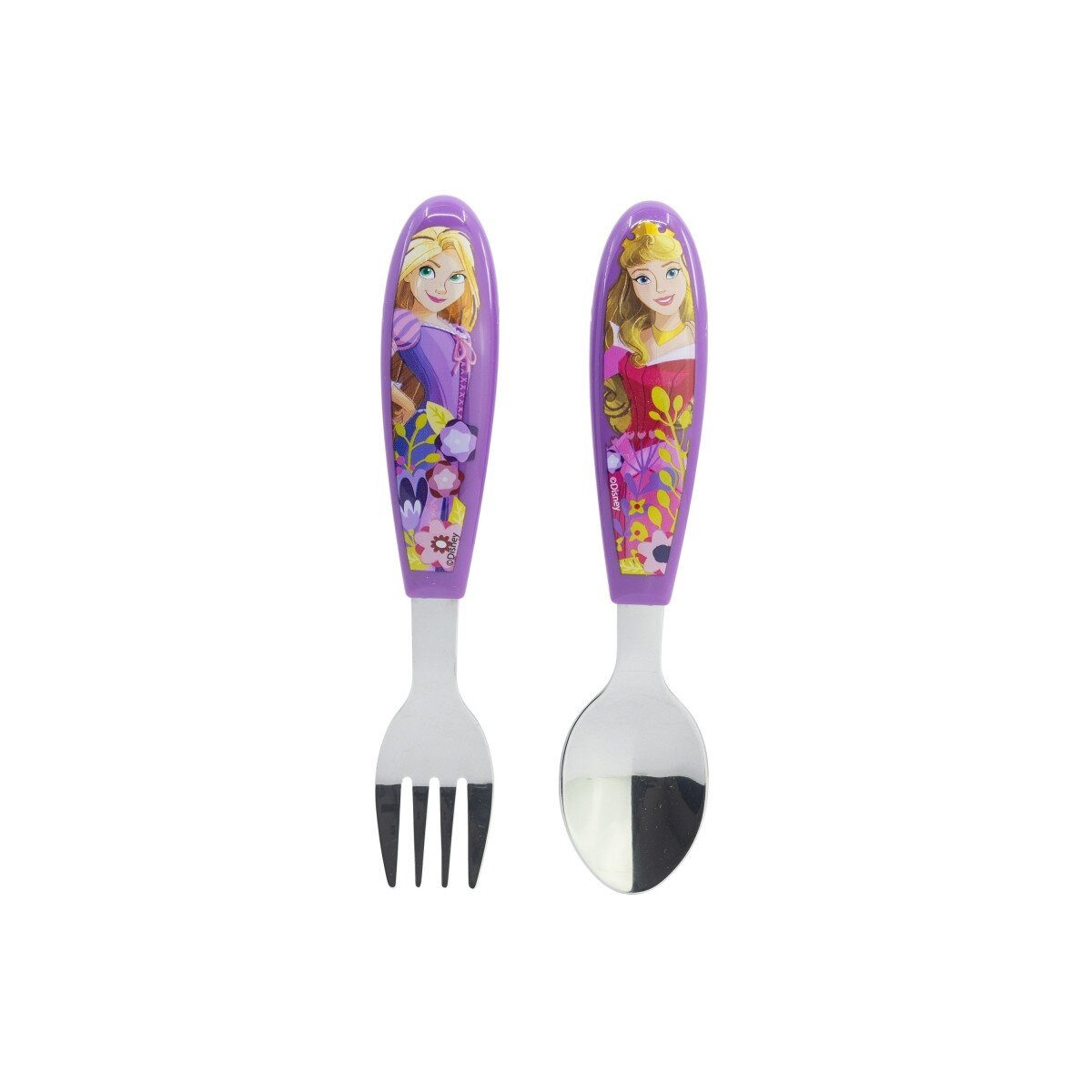 Disney Kinderbesteck Disney Prinzessin Courageous Heart Metall-Ergo-Besteckset, 2-teilig (2-tlg), Edelstahl