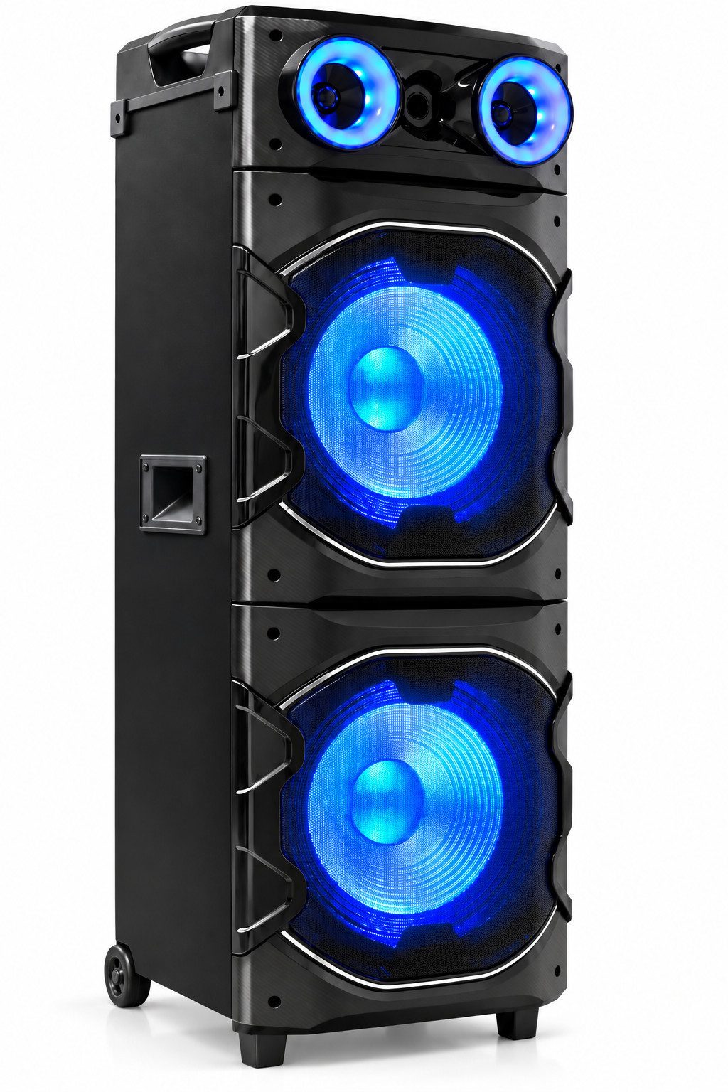 Reflexion PS25BT Jumbo DJ Karaoke PA-Anlage Party-Lautsprecher (Bluetooth, 1200 W, Bluetooth, Radio, Karaoke, Disco-Licht Effekte, Super BASS-Taste)