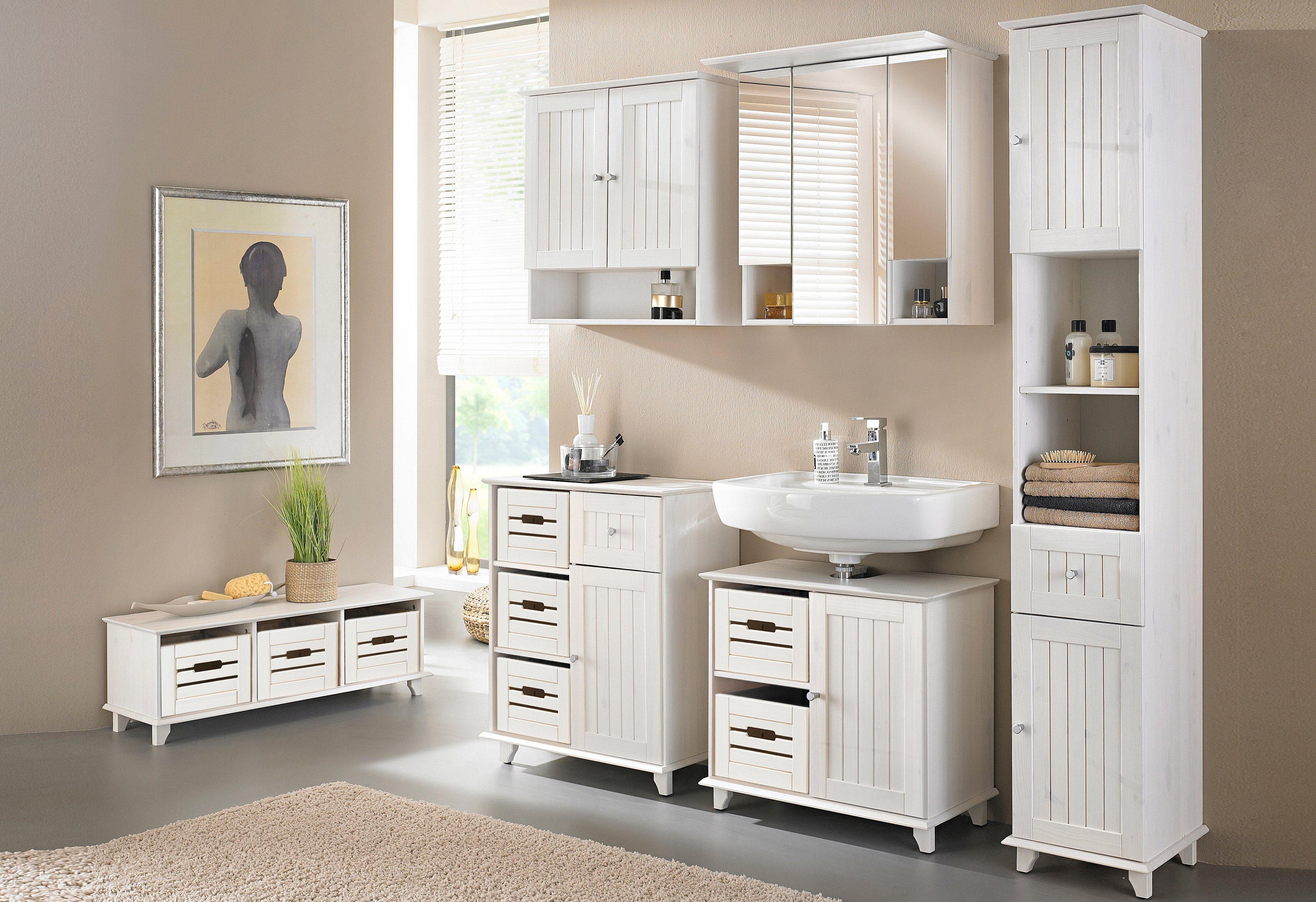 welltime Hochschrank Venezia Landhaus Breite 33 günstig online kaufen