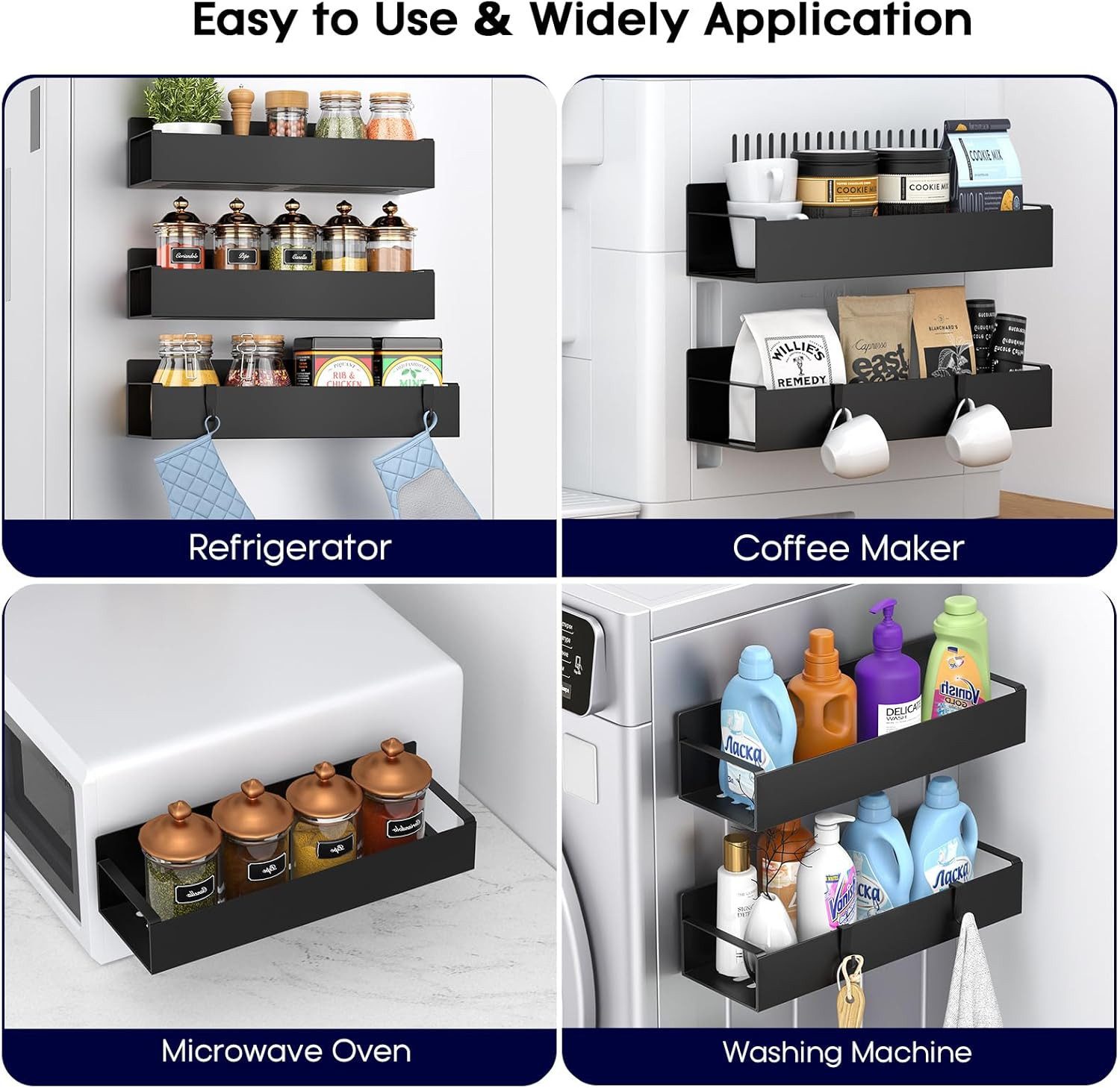 Forrlite Gewürzregal Gewürzregal Magnetisches Gewürzregal für Kühlschrank, günstig online kaufen