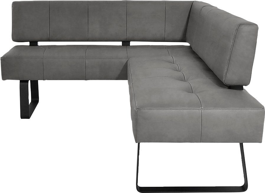 K+W Komfort & Wohnen Eckbank Spider II, Sitzsteppung, bequem durch Sandwichbauweise, 2 Stellmaße
