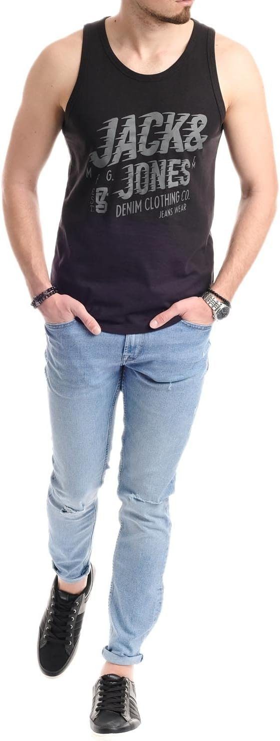Jack & Jones Tanktop Bedrucktes Shirt aus Baumwolle (2er-Pack) mit Print – Bild 5 von 5