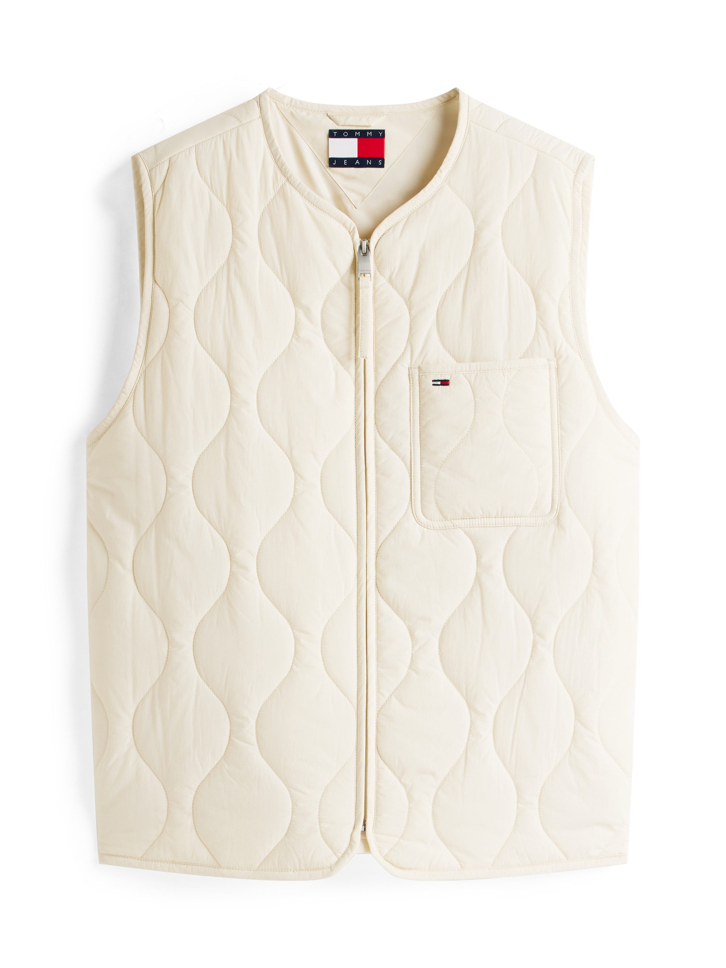 Tommy Jeans Steppweste TJM QUILTED VEST EXT Mit Rundhalsausschnitt