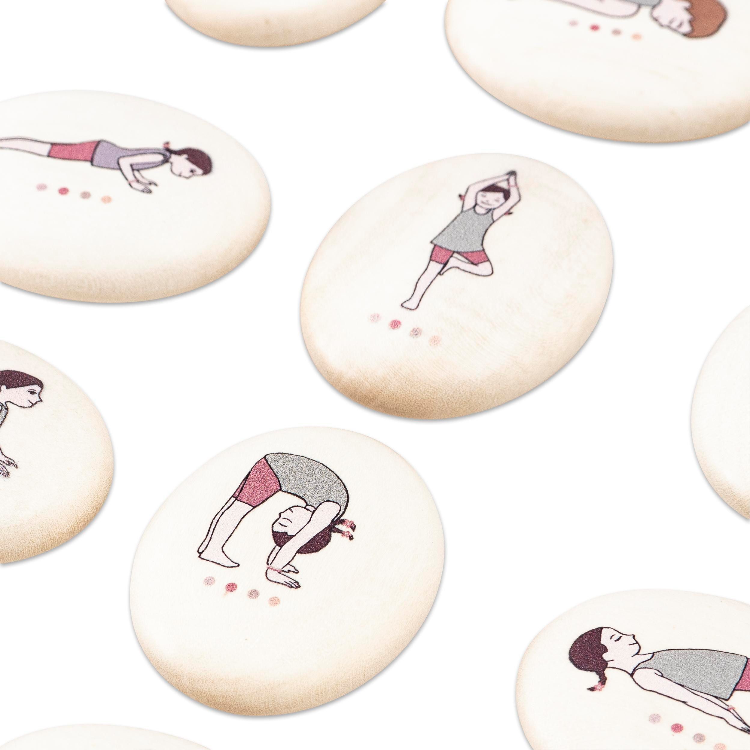 Betzold Fitnessmatte Yogakiesel „Asanas und Sonnengruß“