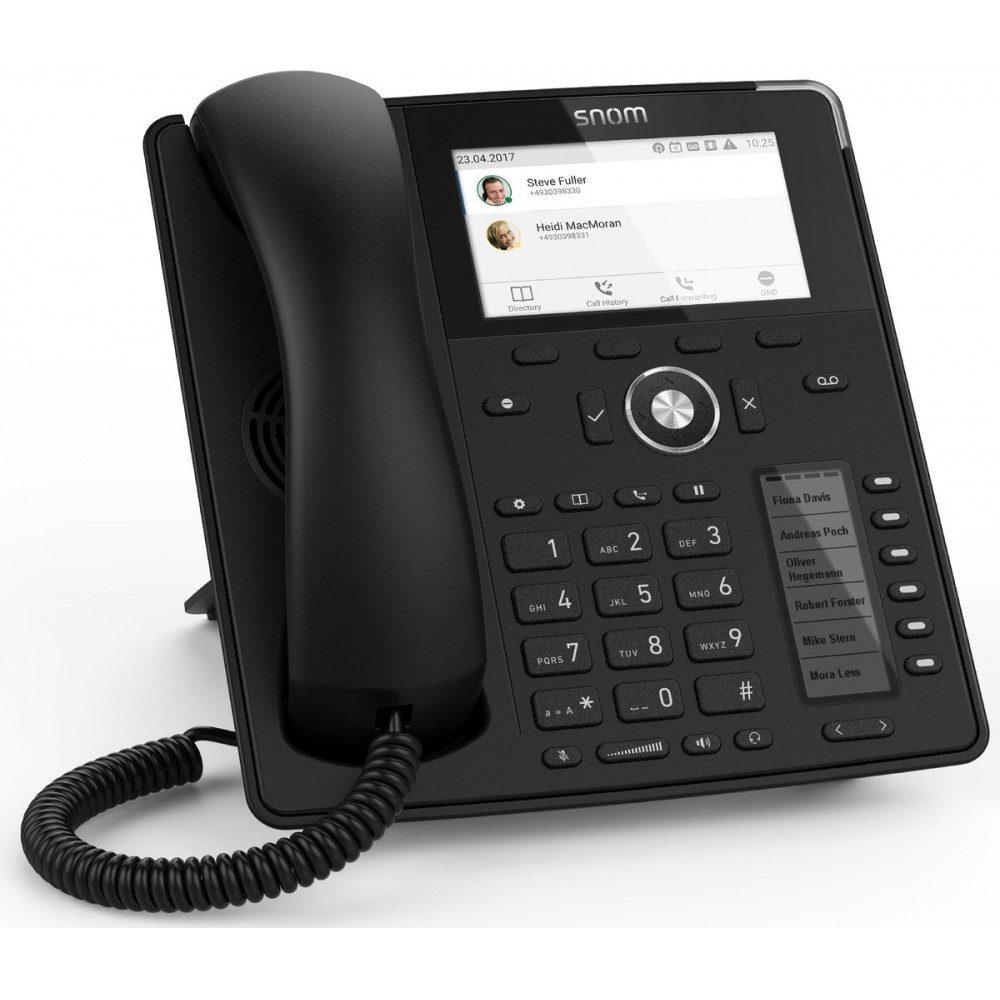 Snom Snom D785N VoIP-Telefon schwarz - Hochwertiges Telefon. Festnetztelefon (VoIP (SIP)