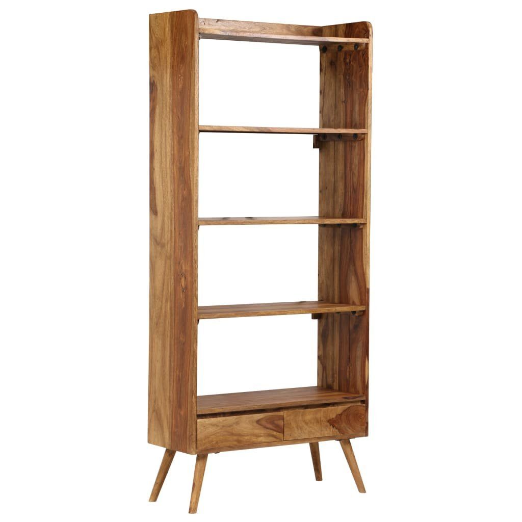 furnicato Bücherregal Massivholz 75 x 30 x 170 cm | Bücherschränke