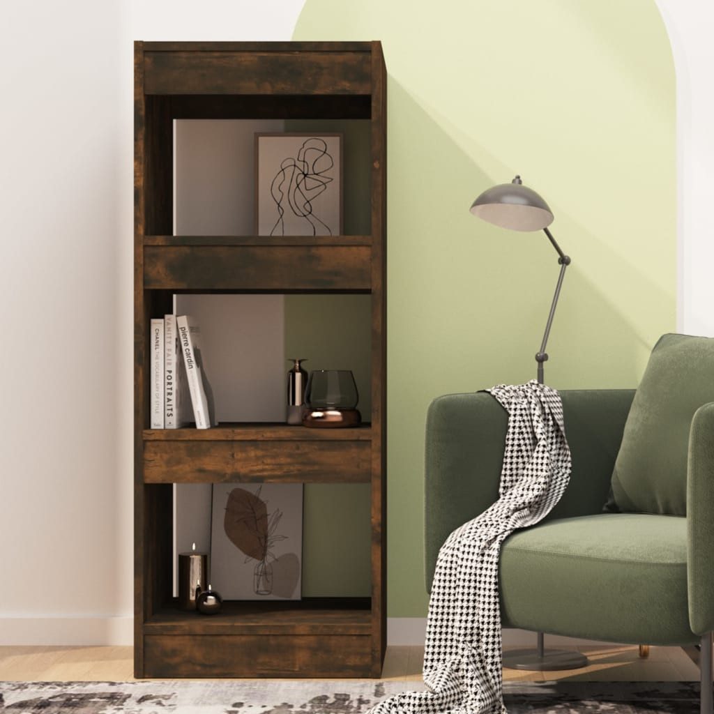 vidaXL Bücherregal Bücherregal/Raumteiler Räuchereiche 40x30x103 cm günstig online kaufen