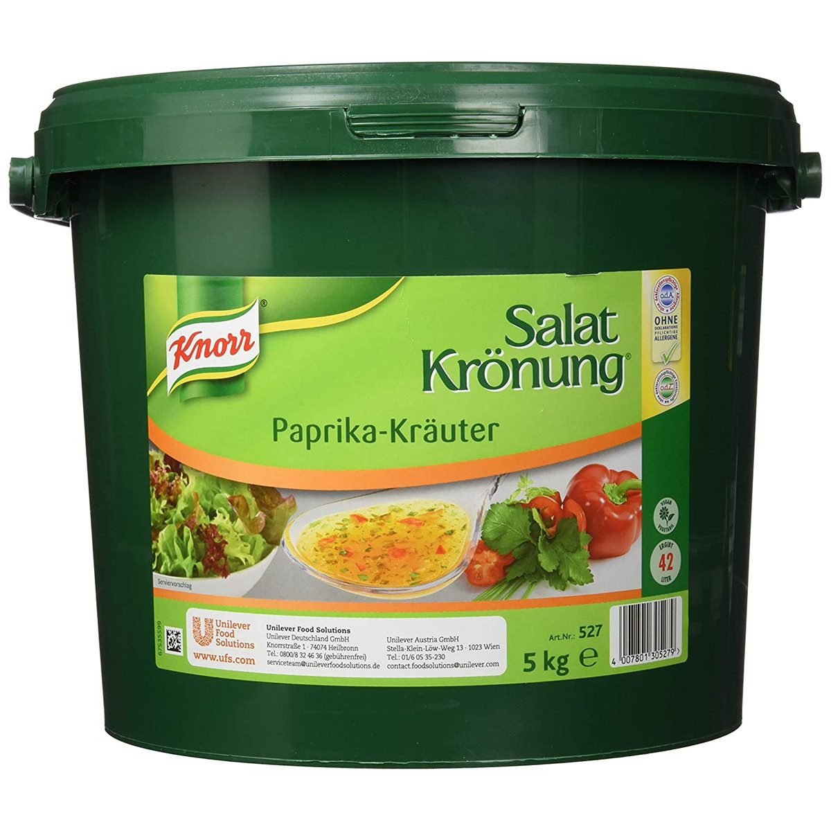 Knorr Saucen, Knorr Salatkrönung Paprika Kräuter Großpackung für Gastro 5000g