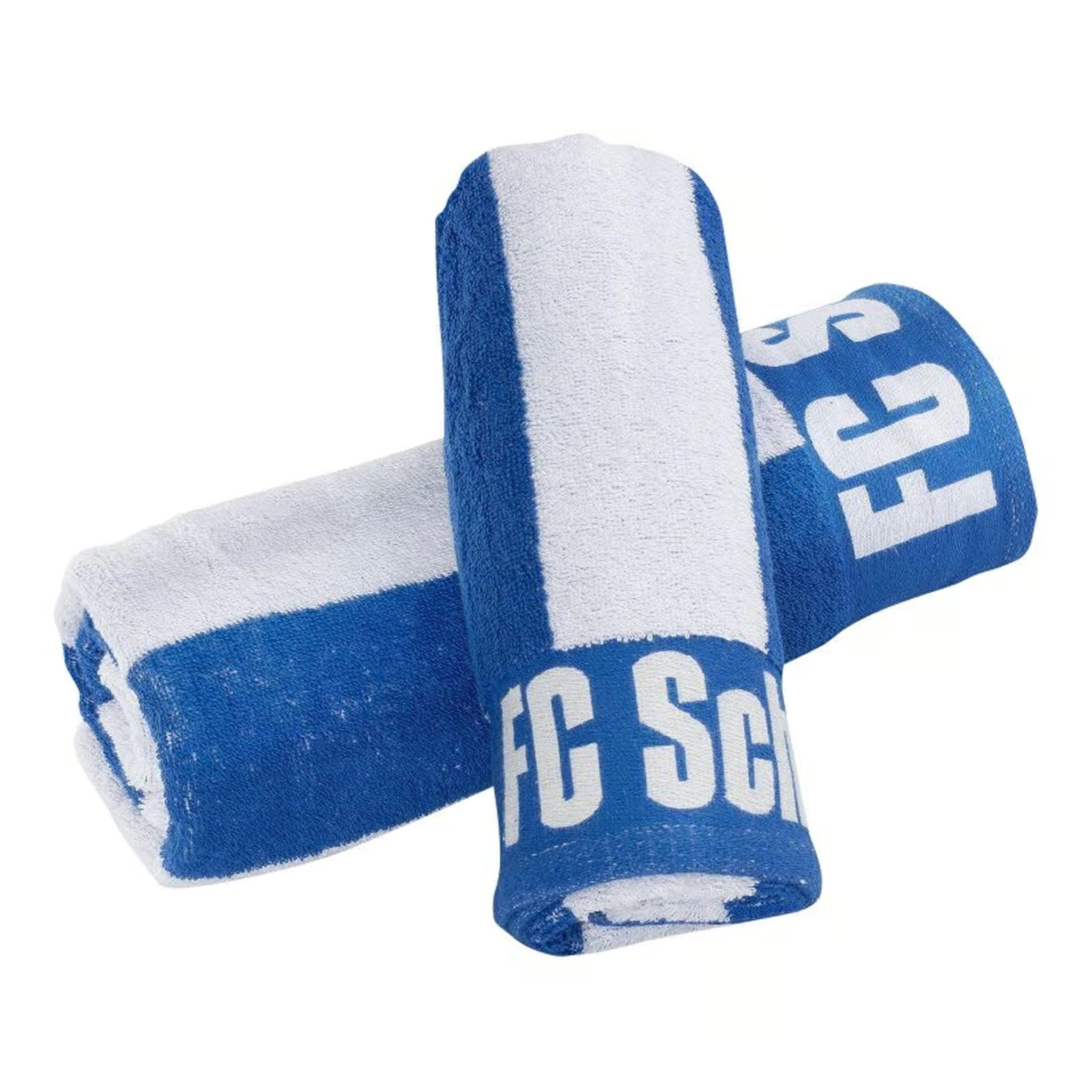 FC Schalke 04 Handtuch Set Handtuch/Duschtuch in blau weiß 100% Baumwolle günstig online kaufen