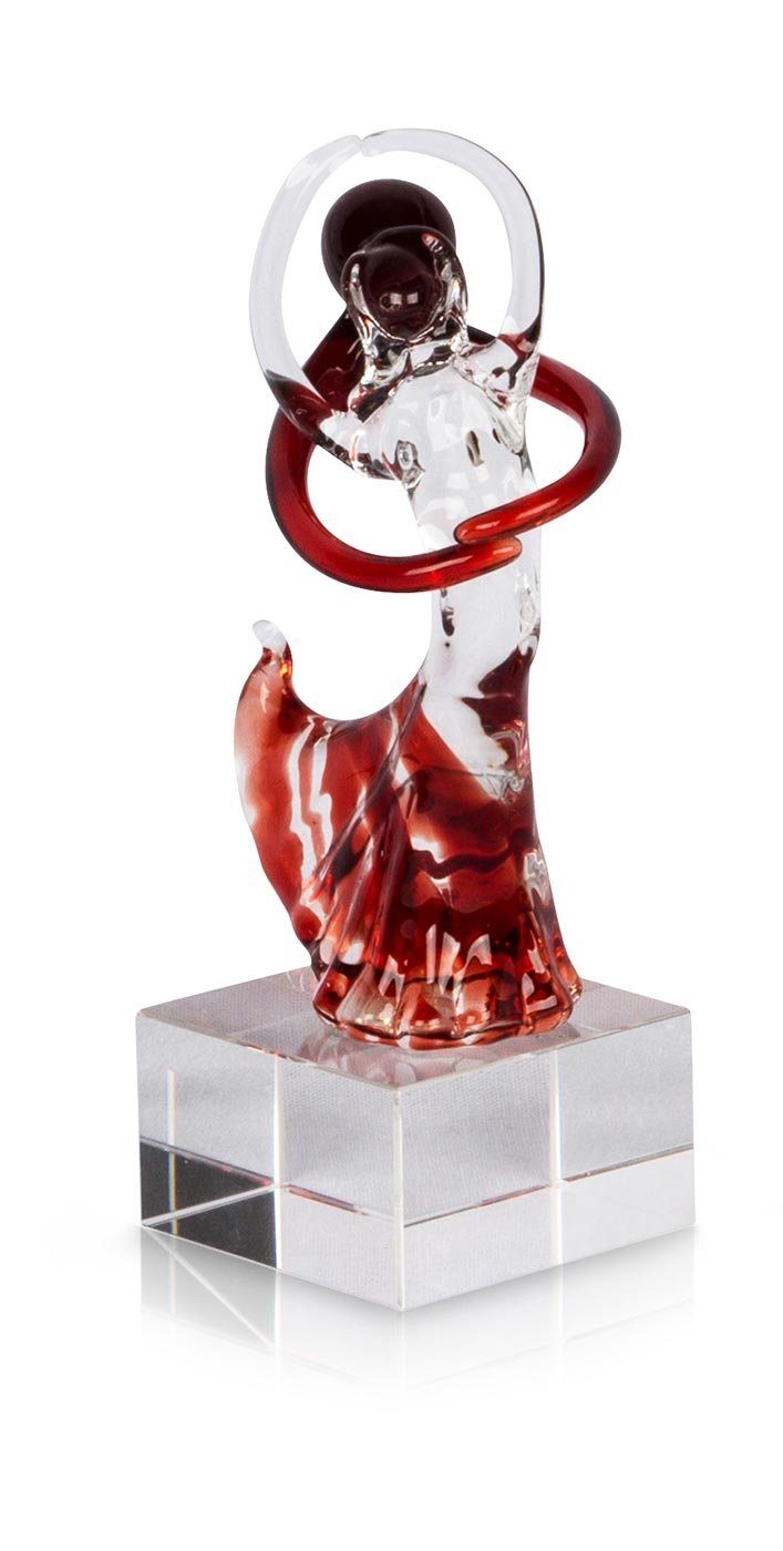 Levandeo® Skulptur, Designer Glas Skulptur 5x14x5cm günstig online kaufen