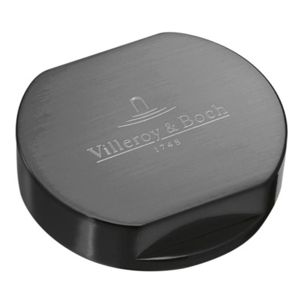 Villeroy & Boch Einbauspüle Abdeckkappe rund, für Doppeldrehgriff, Anthracite