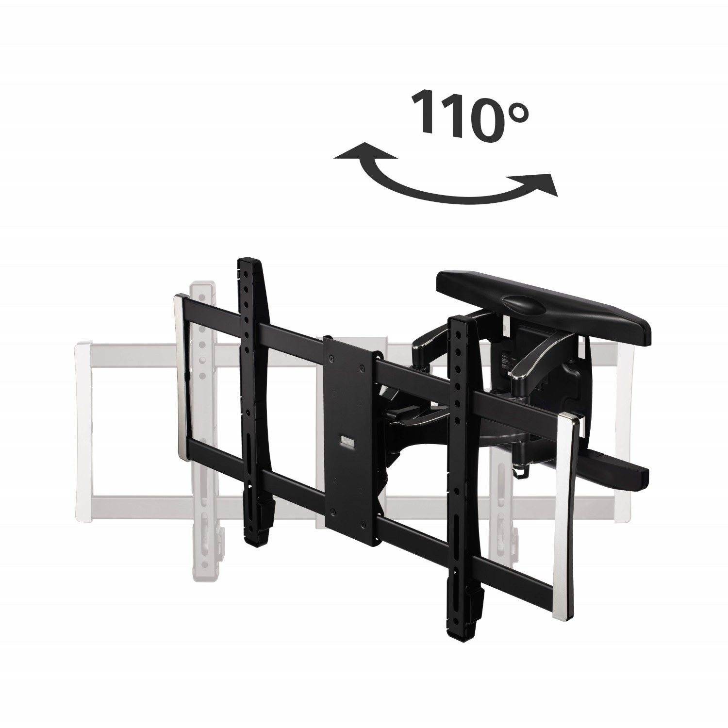 Hama TV-Wandhalterung FULLMOTION 110° TV Wandhalterung 37" bis 90", (Wand-Halter Schwenkbar VESA-Formate bis 400x400 Monitor 32" - 65" Zoll)