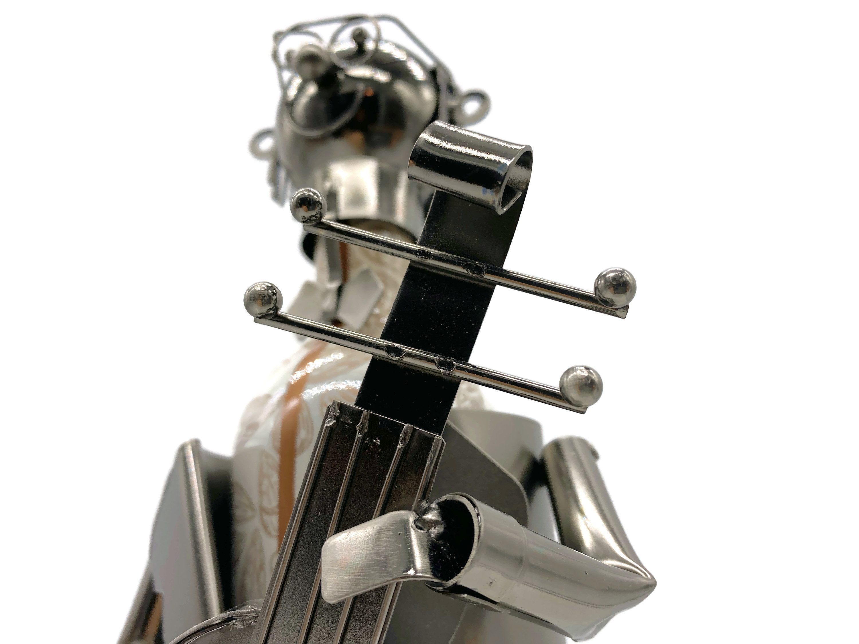 eXODA Weinflaschenhalter Cellospieler aus Metall, (1x günstig online kaufen
