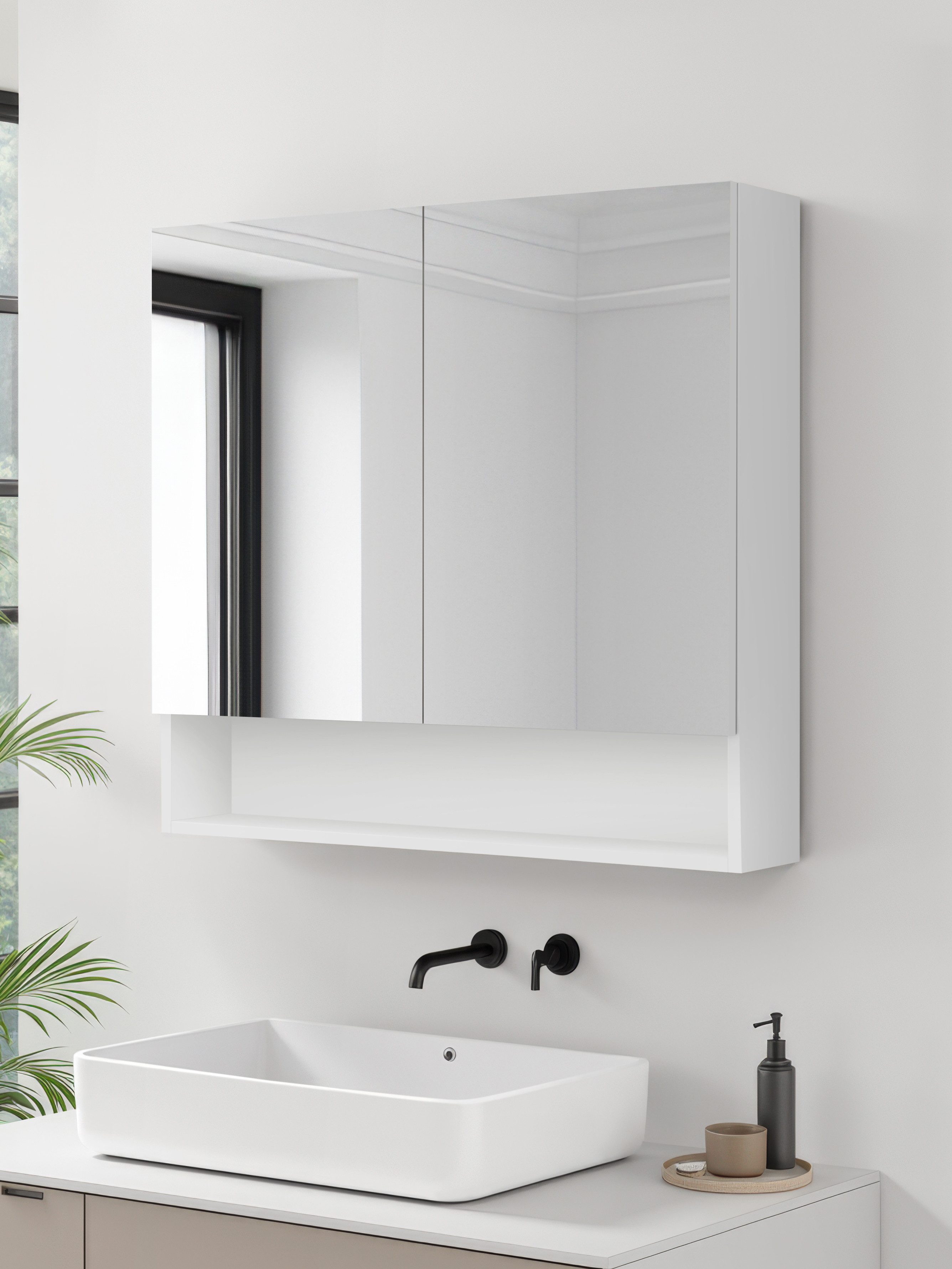 welltime Spiegelschrank Florenz 2 Türen günstig online kaufen