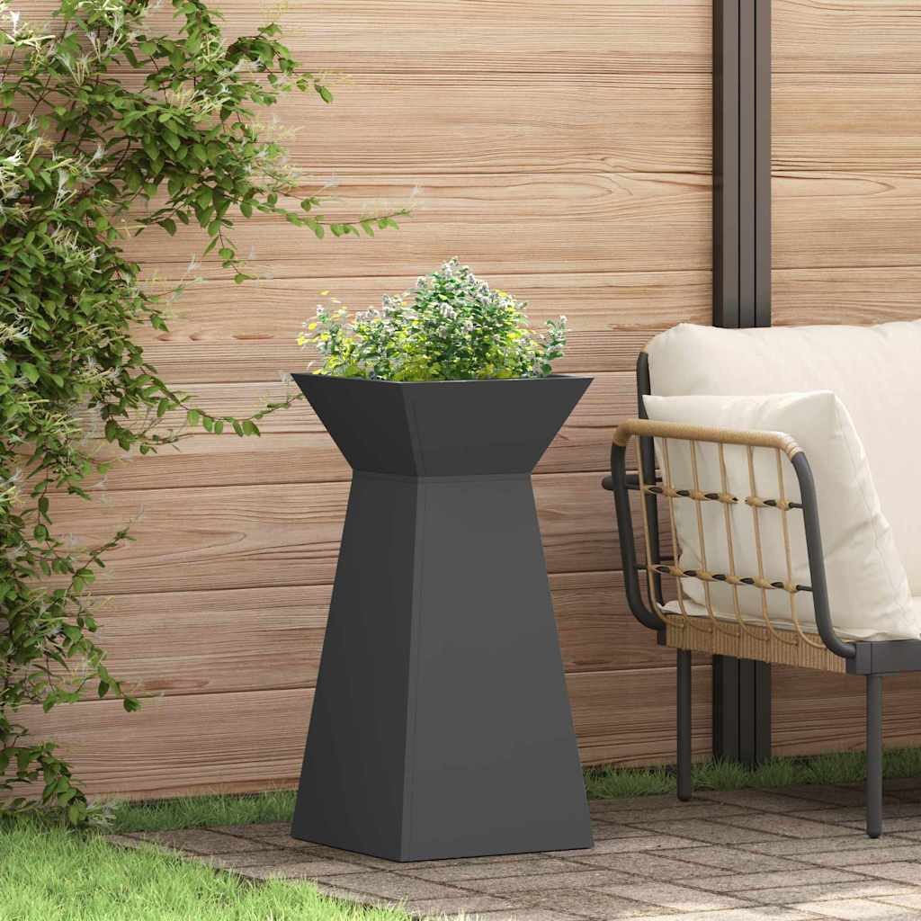 vidaXL Blumentopf Säulen Pflanzer Schwarz 35 x 35 x 73 cm (1 St)