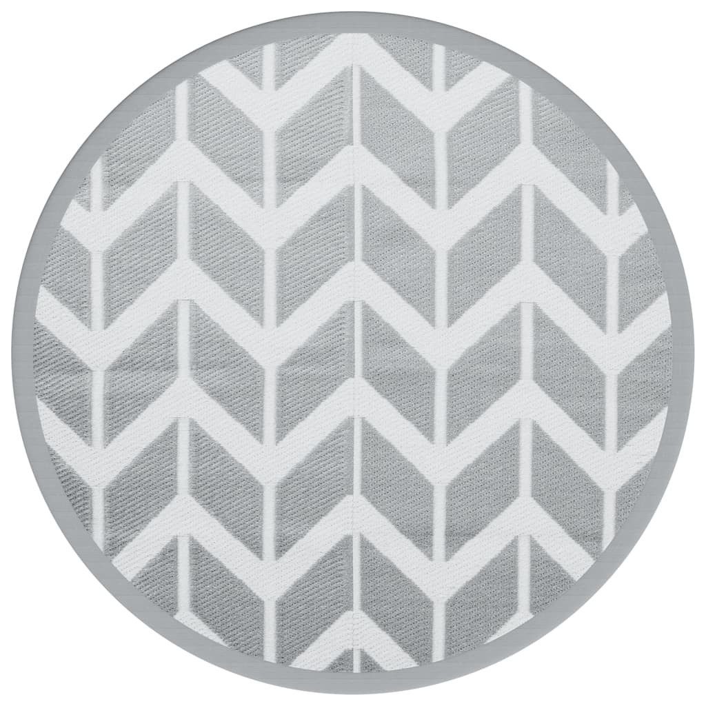 vidaXL Outdoorteppich Outdoor-Teppich ARAKIL Grau Ø120 günstig online kaufen