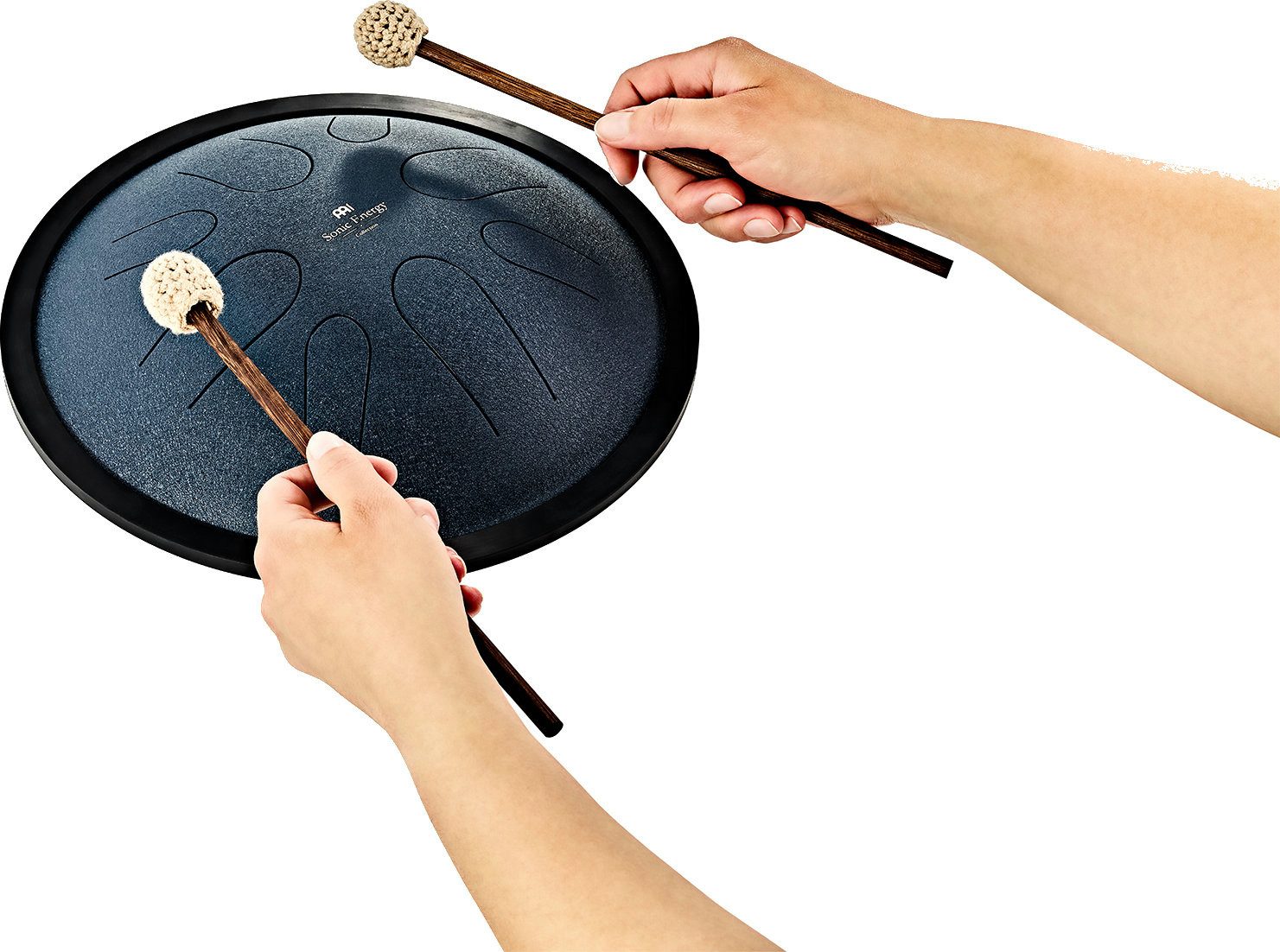 Meinl Sonic Energy Steel Tongue Drum Kompakte Steel Tongue Drum mit 432 Hz Stimmung Marineblau, Vorgestimmte C-Moll Tonleiter, 432 Hz Stimmung für harmonischen Klang