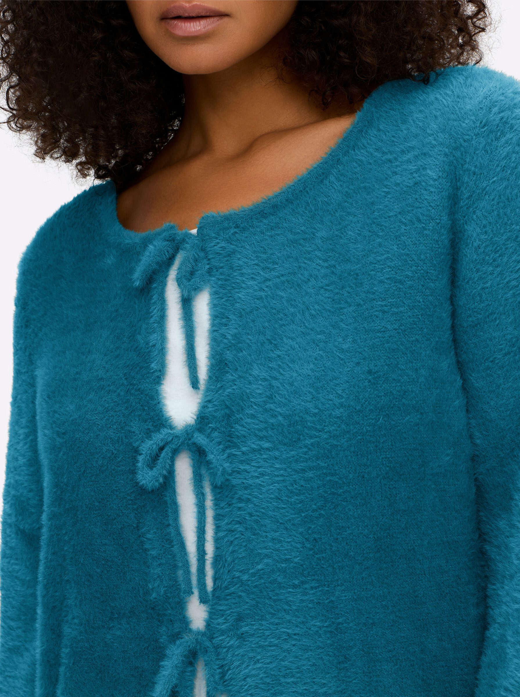 Sheego Strickpullover Strickjacke Langarm Jersey