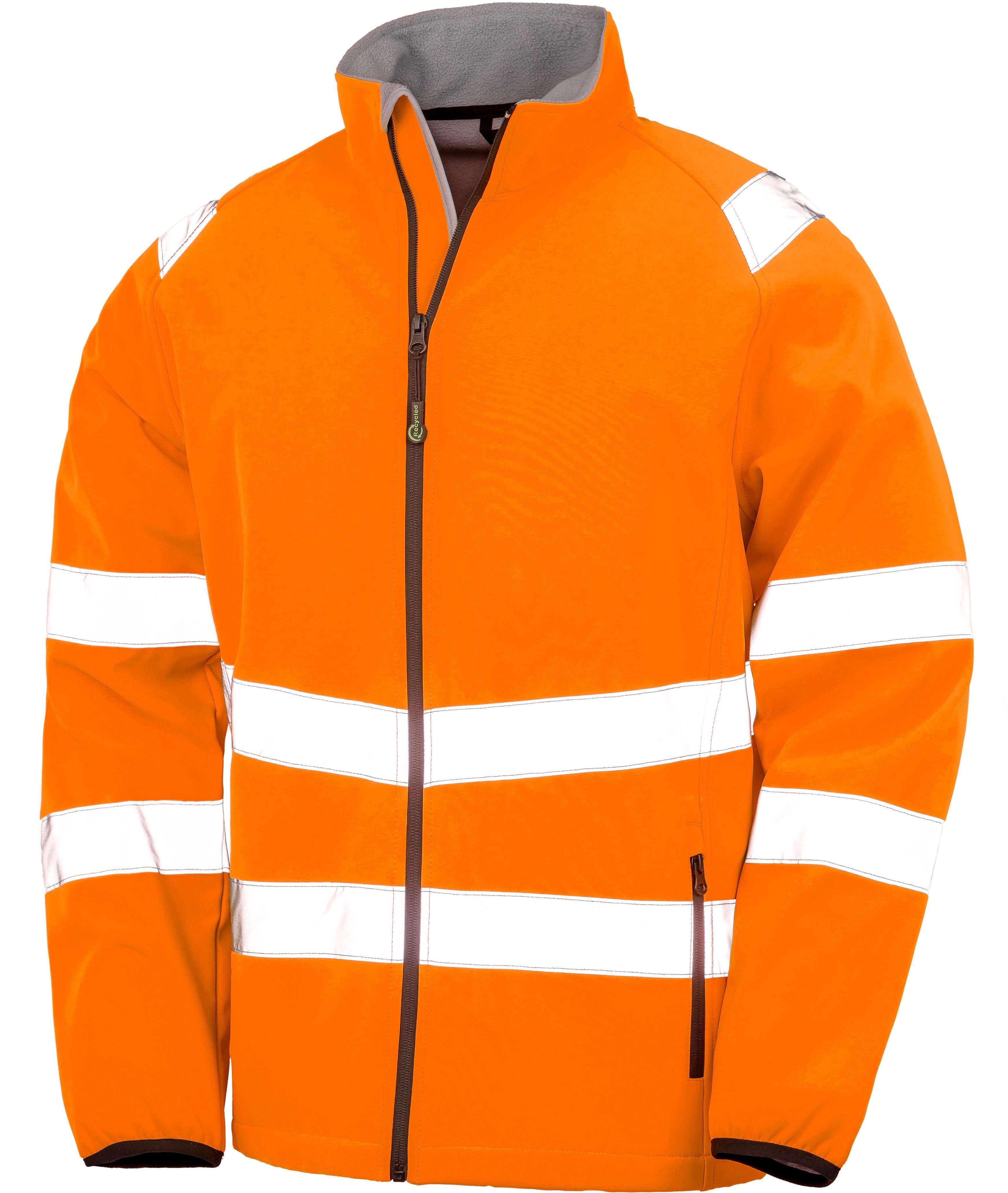 Result Arbeitsjacke Recycled Printable Safety Softshell Jacket Sicherheitsjacke