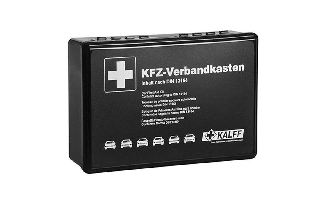 Kalff KFZ-Verbandkasten KFZ-Verbandkasten Standard – schwarz, (1 St)