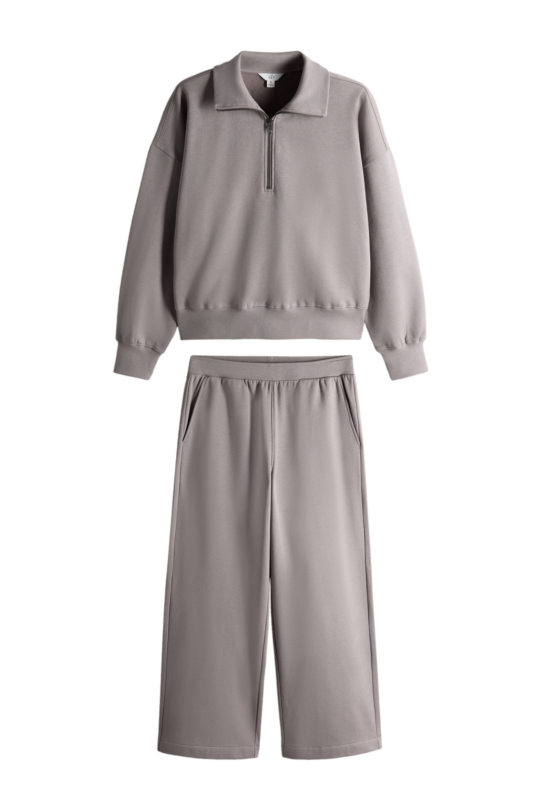 The Set Sweatanzug The Set Sweatshirt & Jogginghose mit geradem Bein (2-tlg)