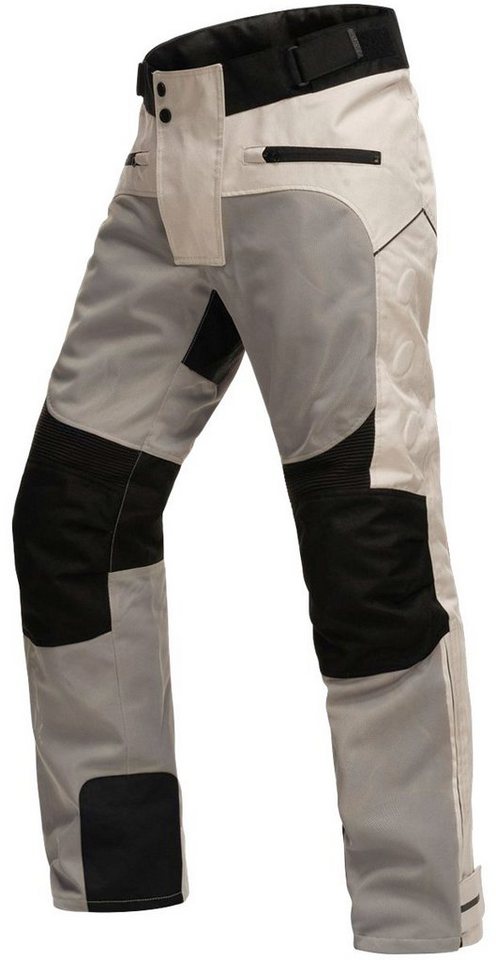 NERVE Motorradhose Tourenhose Outback, Leichte Motorradhose aus Textil mit  Protektoren und Air Vent System
