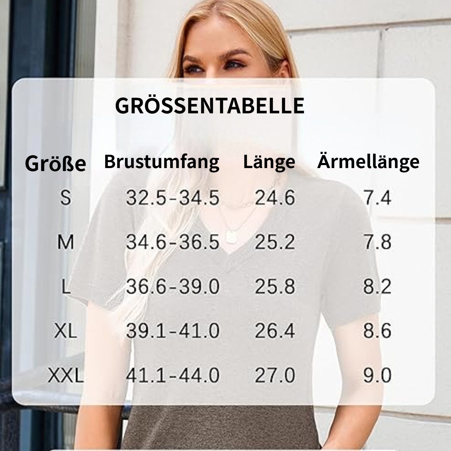 Arach&Cloz Strickpullover Damen Pullover Wollmischung Kurzarm V Ausschnitt günstig online kaufen