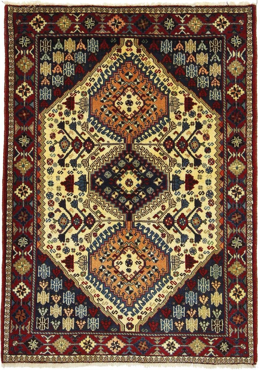 Orientteppich Yalameh 106x154 Handgeknüpfter 12 Höhe: Nain Perserteppich, Trading, mm Orientteppich rechteckig, 