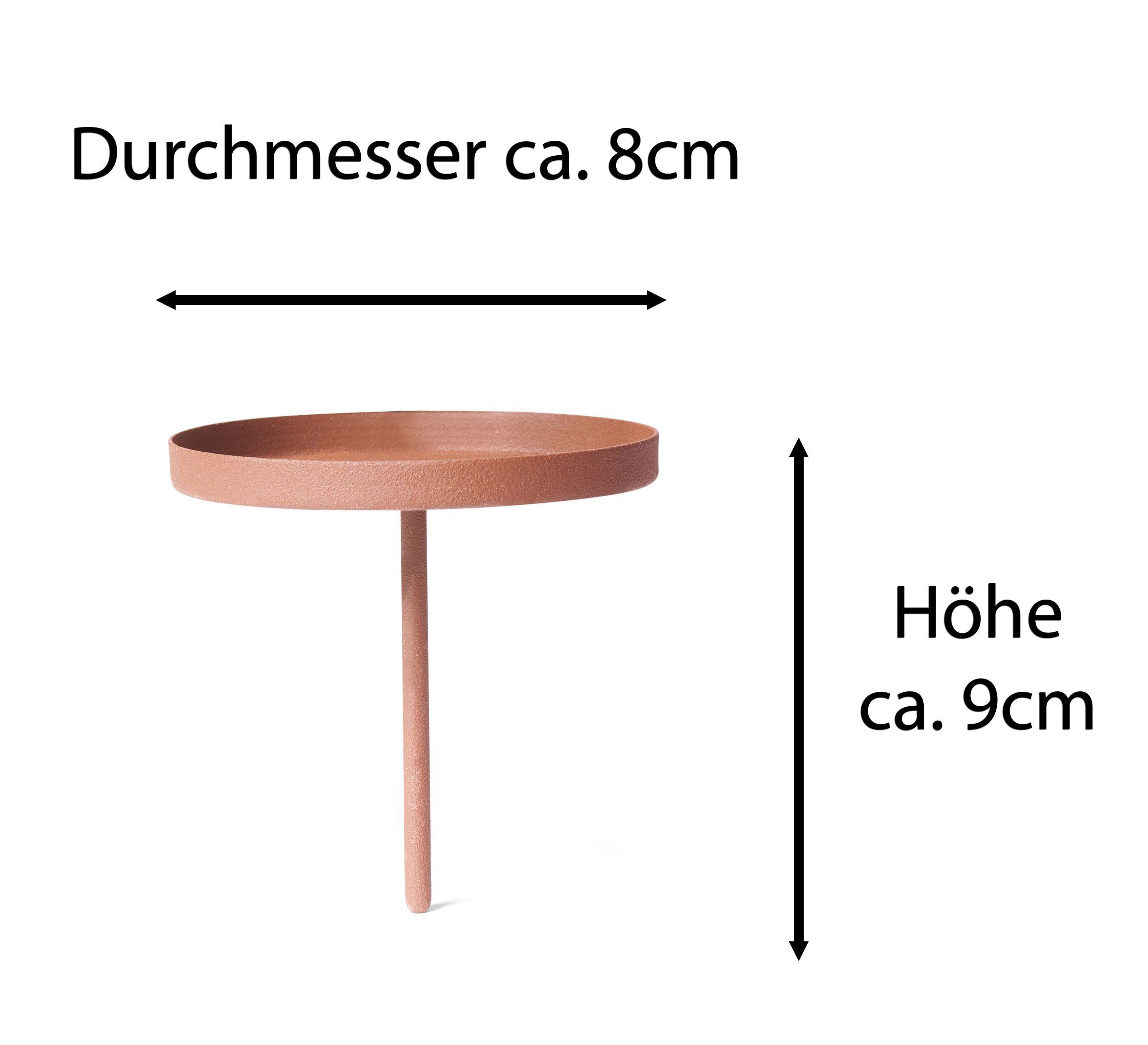 Novaliv Kerzenständer Ja (Spar-Set, 4 St., 4x Flach 8 cm Rost Kerzenpicks o günstig online kaufen