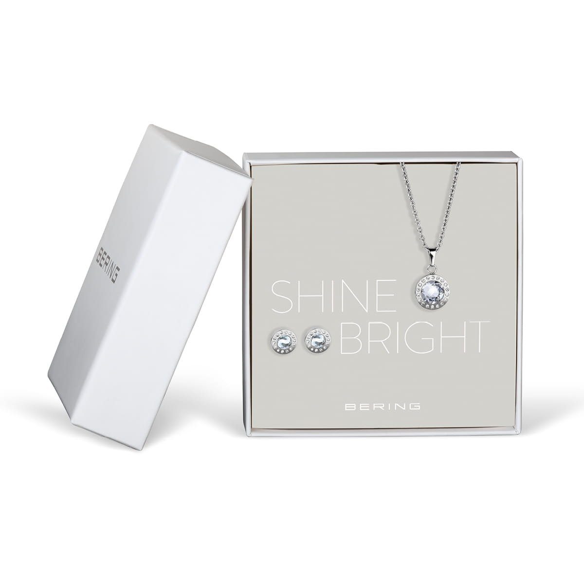 Bering Schmuckset Halskette mit Ohrsteck...