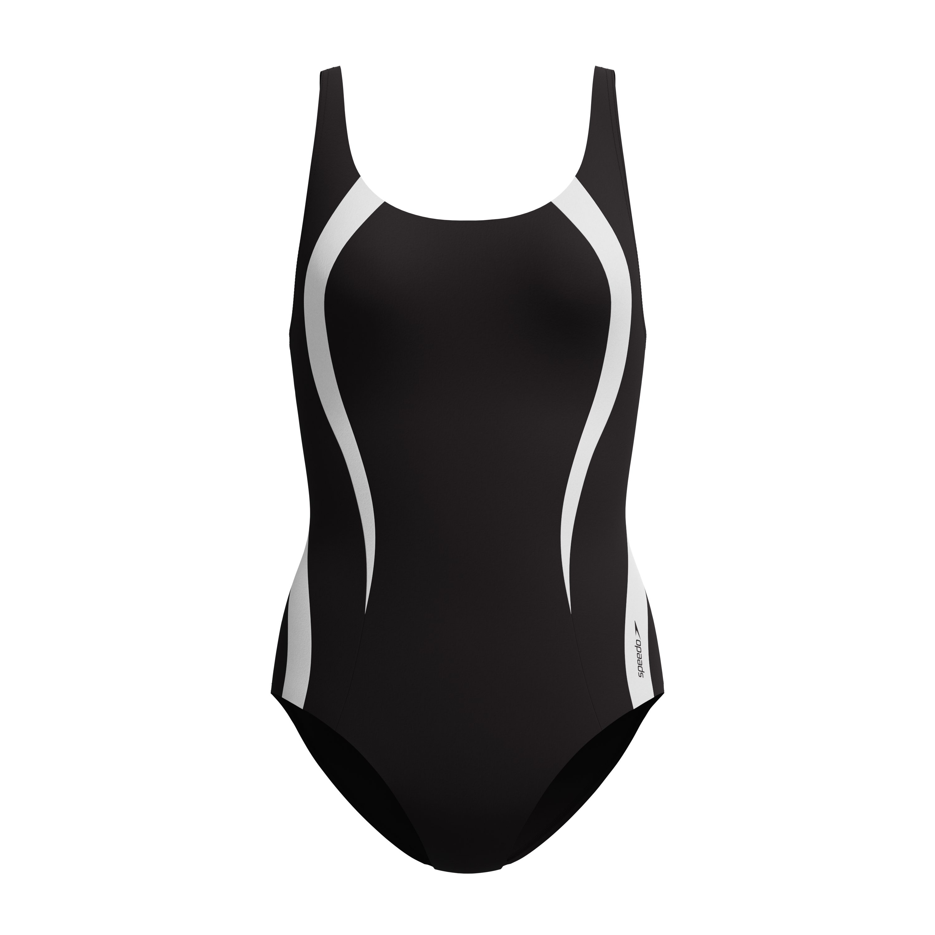Speedo Badeanzug QUANTUM CONTOUR 1PC BLK/WHT