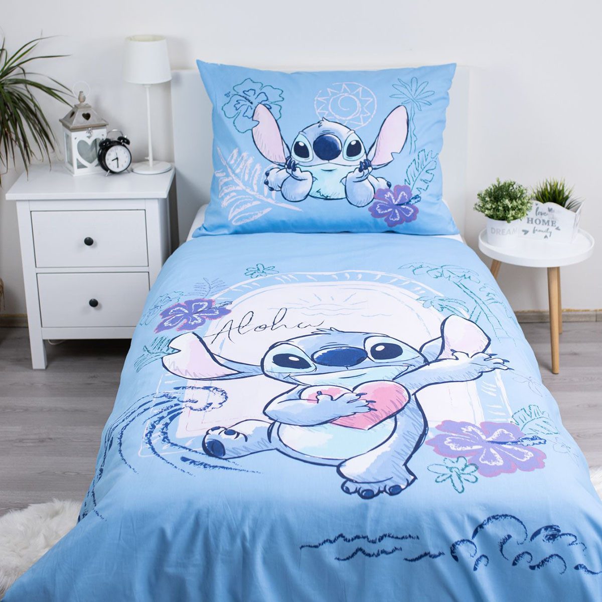 Disney Kinderbettwäsche Lilo und Stitch, Renforcé, 2 teilig