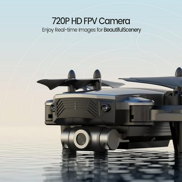 DEERC D20 Mini Drohne für Kinder mit HD FPV Kamera Drohne (HD1280 x 720p, mit Höhenhaltung, Headless Modus, One Key Start, 2 modulare Batterien)