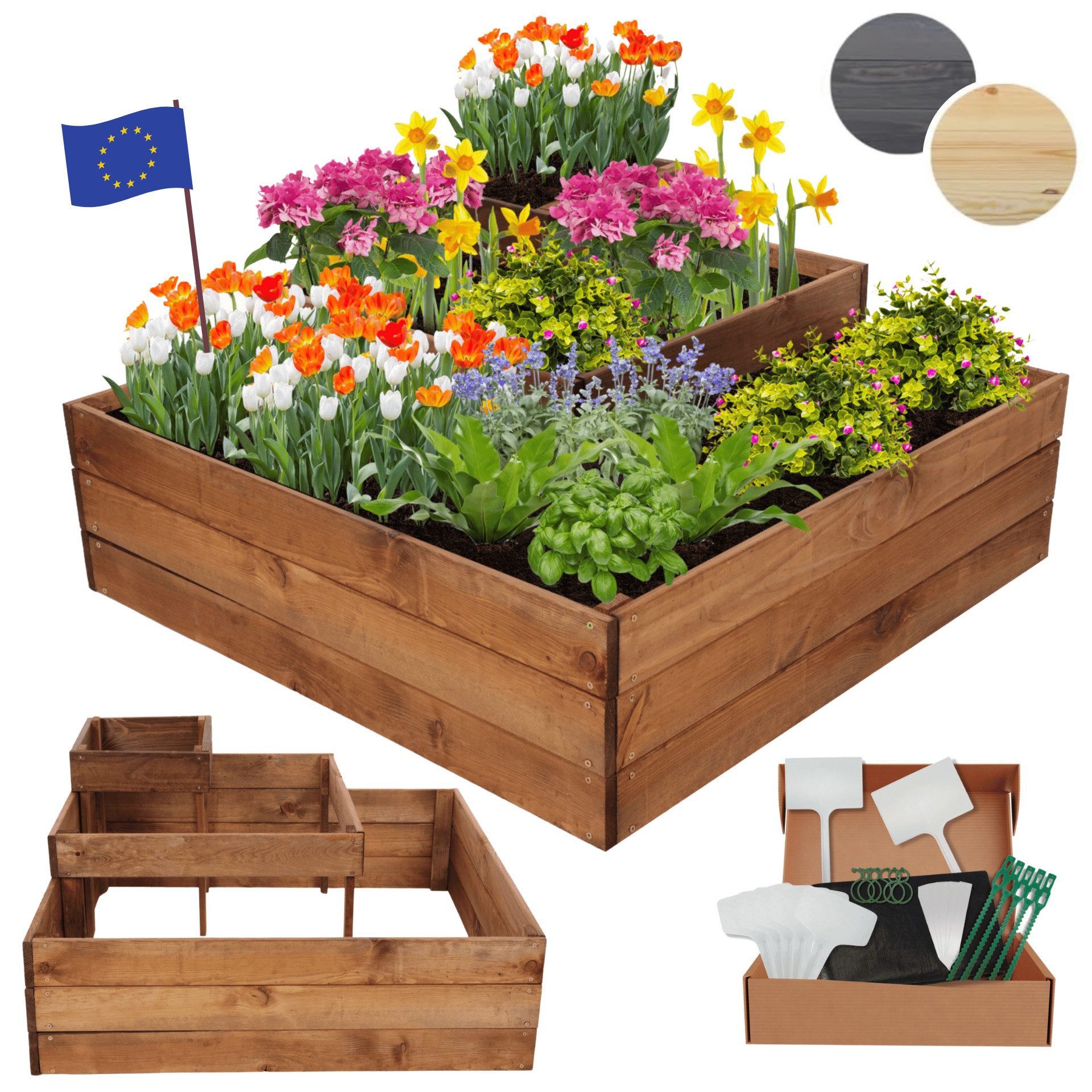 Modo24 Hochbeet ZP08 Kräuterbeet, Gartenbeet, Pflanzkasten, günstig online kaufen