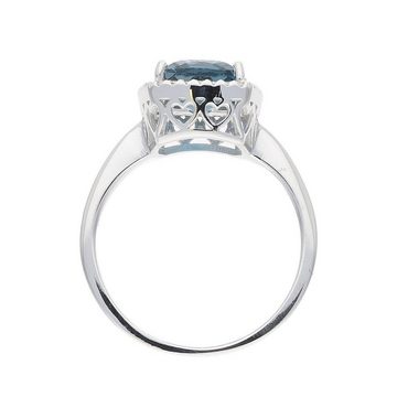 JuwelmaLux Fingerring JuwelmaLux Ring 925/000 Sterling Silber mit London Blue Topas JL10-07- (kein Set, 1-tlg)