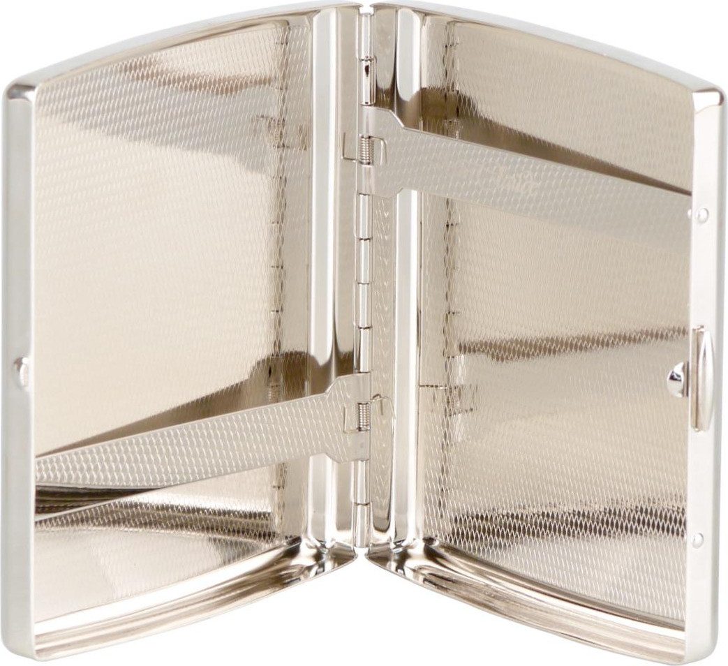 Jean Claude Bogenetui Zigarettenetui aus Metall Ornament Design 20 Kingsize