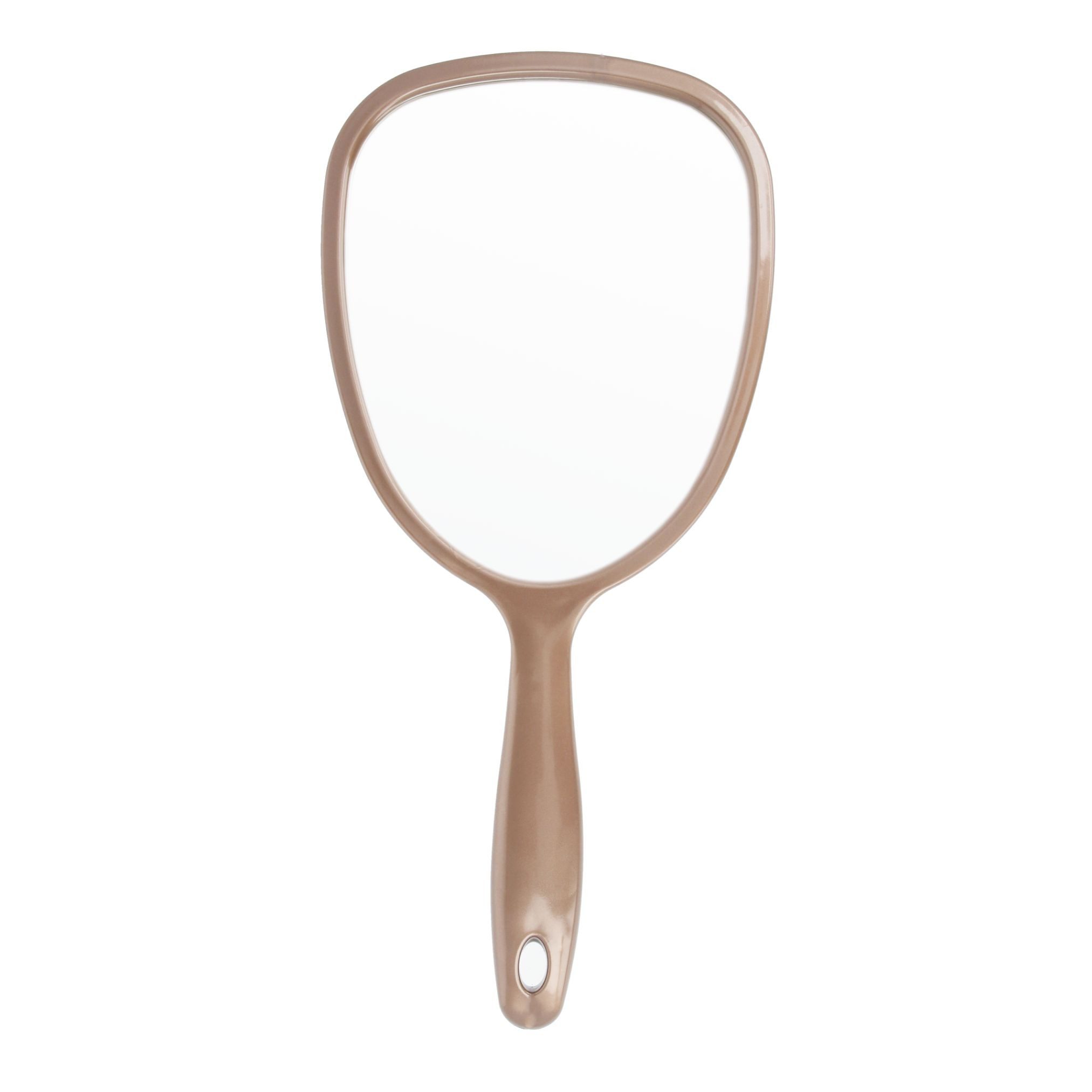 PARSA Beauty Spiegel Essential Handspiegel in Champagner, Elegantes Design & Klare Sicht
