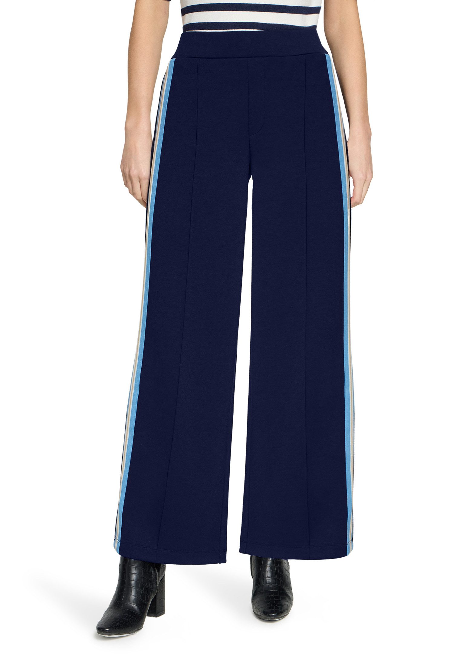 Cartoon Stoffhose Damen mit Galonstreifen günstig online kaufen