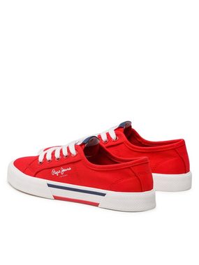 Pepe Jeans Sneakers aus Stoff Brady Boy Basic PBS30527 Red 255 Sneaker