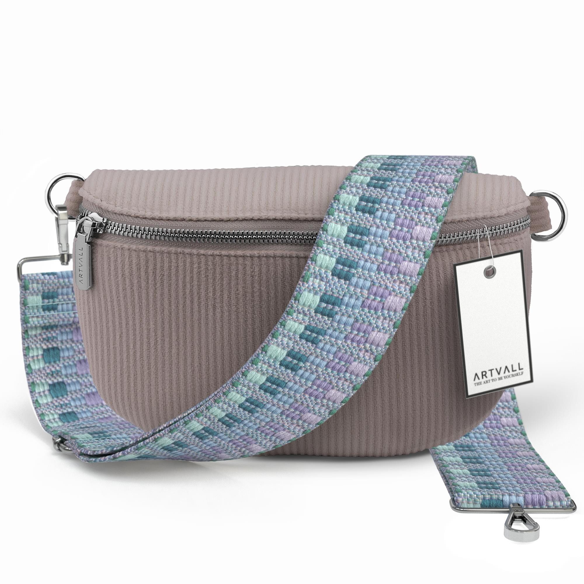 ARTVALL Umhängetasche Cord Handtasche Brusttasche Crossbody günstig online kaufen