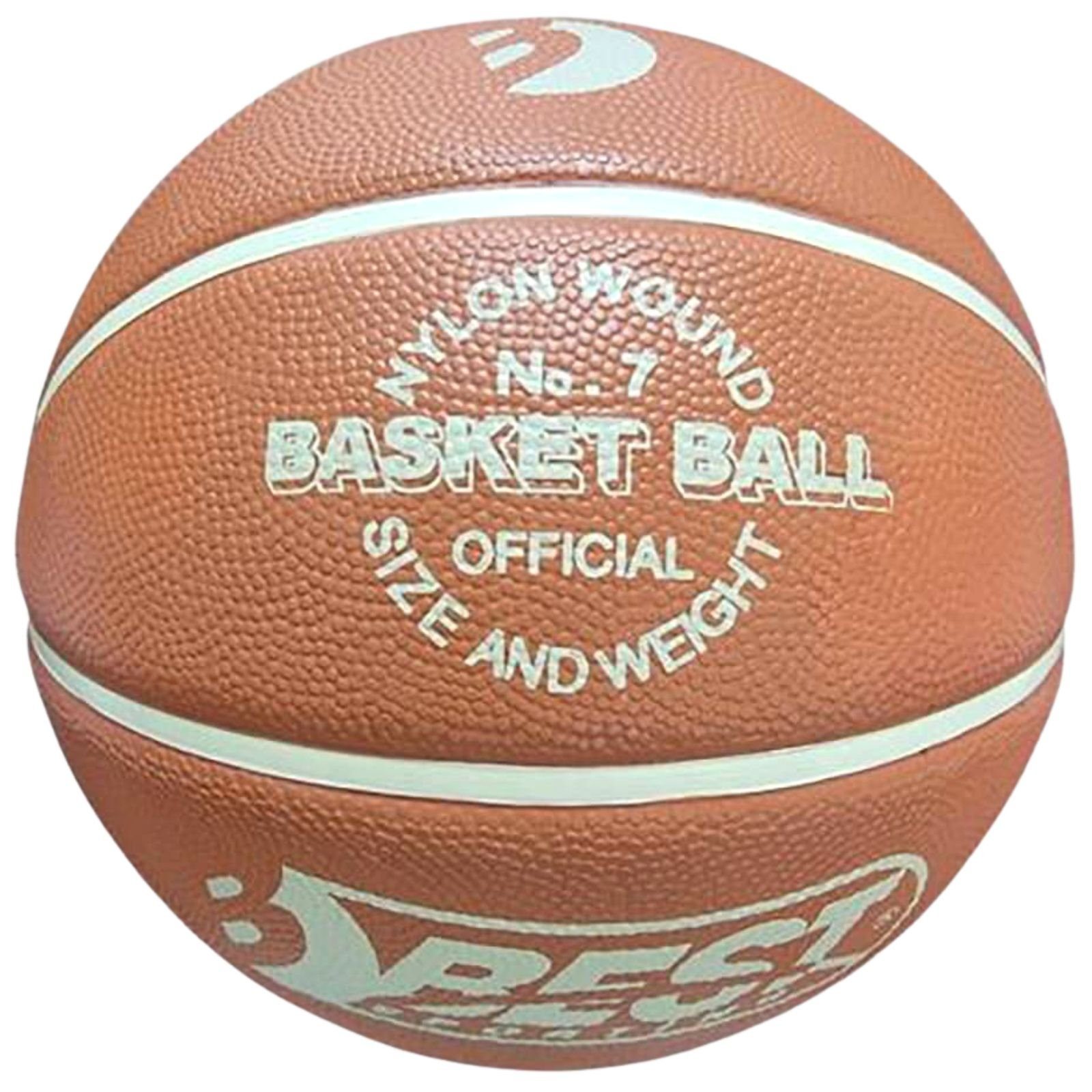 Best Sporting Basketball Basketball Größe 7 Brown/Cream mit offiziellem Gewicht & Größe, Basketball mit offiziellem Gewicht & Größe