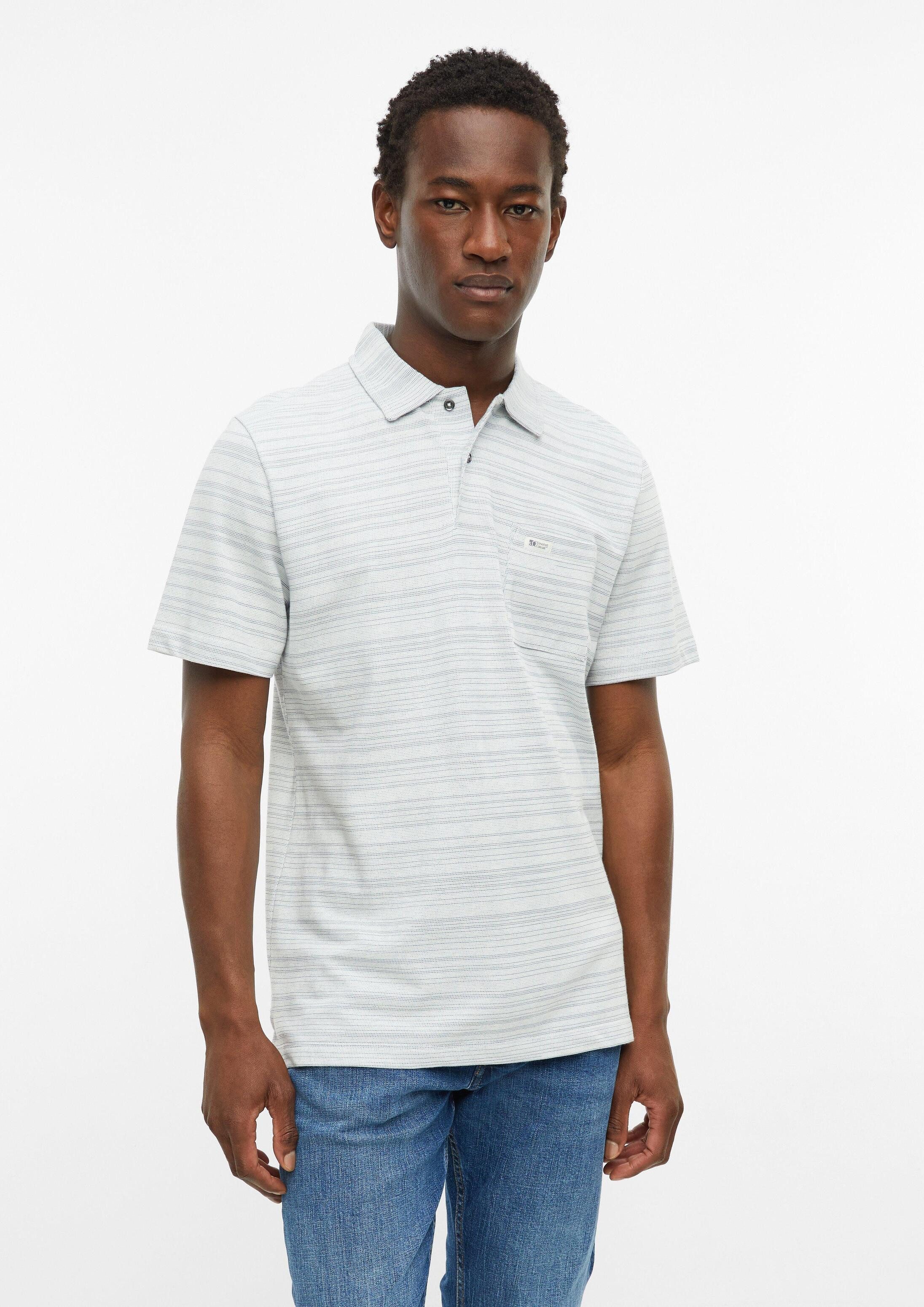 s.Oliver Kurzarmshirt Polo-Shirt Poloshirt mit Strukturstreifen